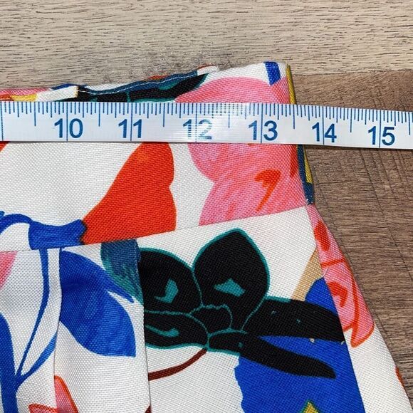 J.Crew Pintucked Midi Skirt Lined Morning Floral Size 8P - Picture 11 of 12